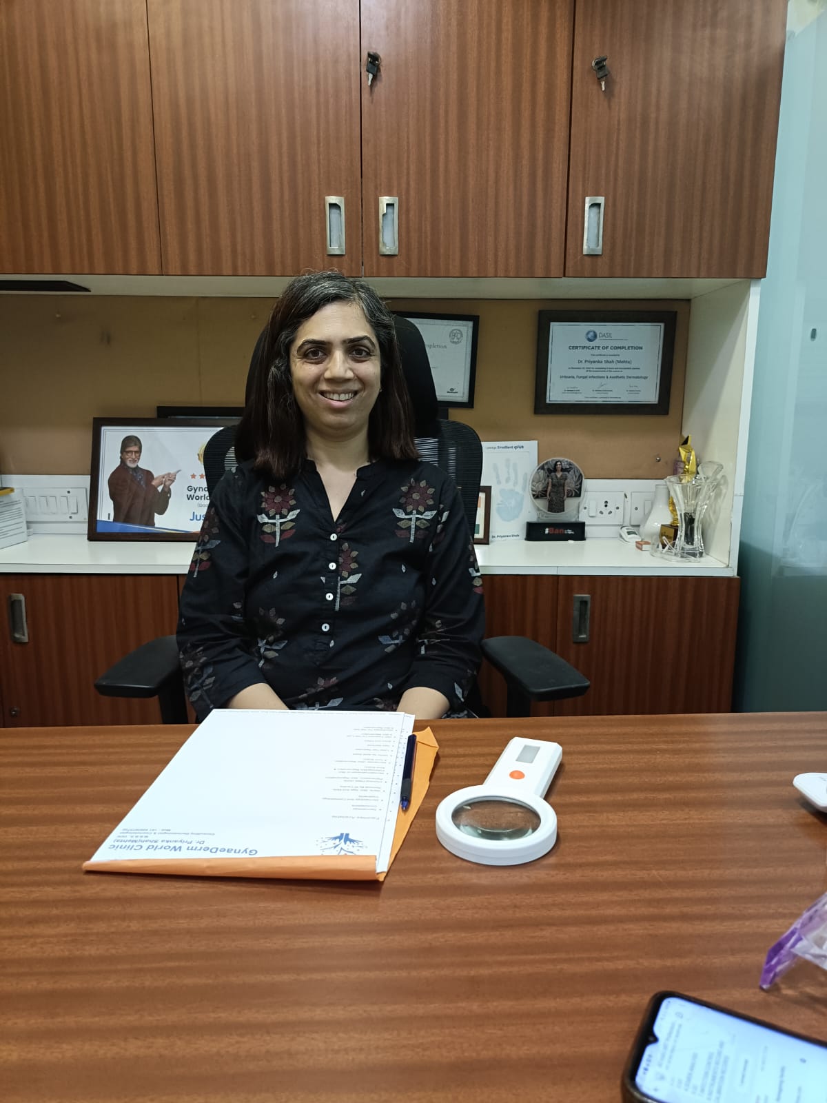 Dr. Priyanka Shah (Mehta) in the consultation cabin
